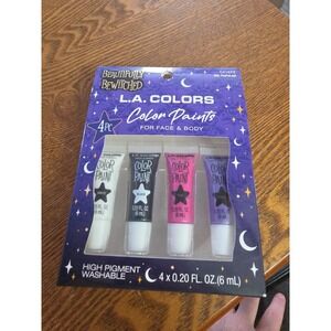 L.A. COLORS Color Paint For Face & Body Ms. Popular 4pc Set High Pigment New